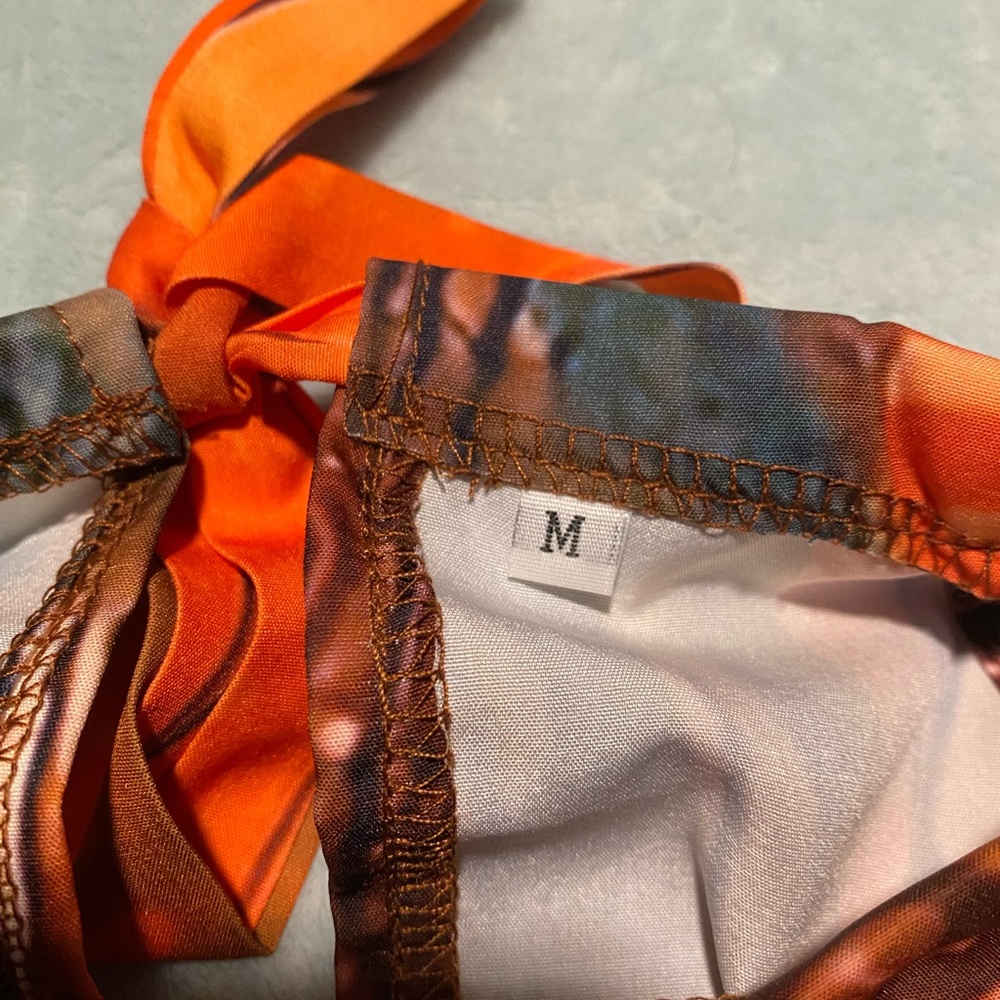 Multicolor Halter Neck Women's Top - Picture 5 of 5